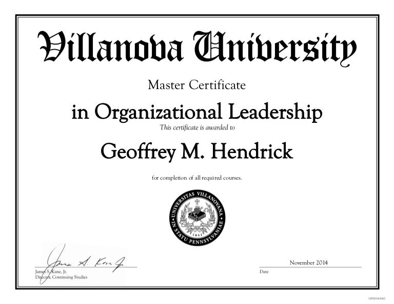 Organizational leadership certificate business graduate wilmu college