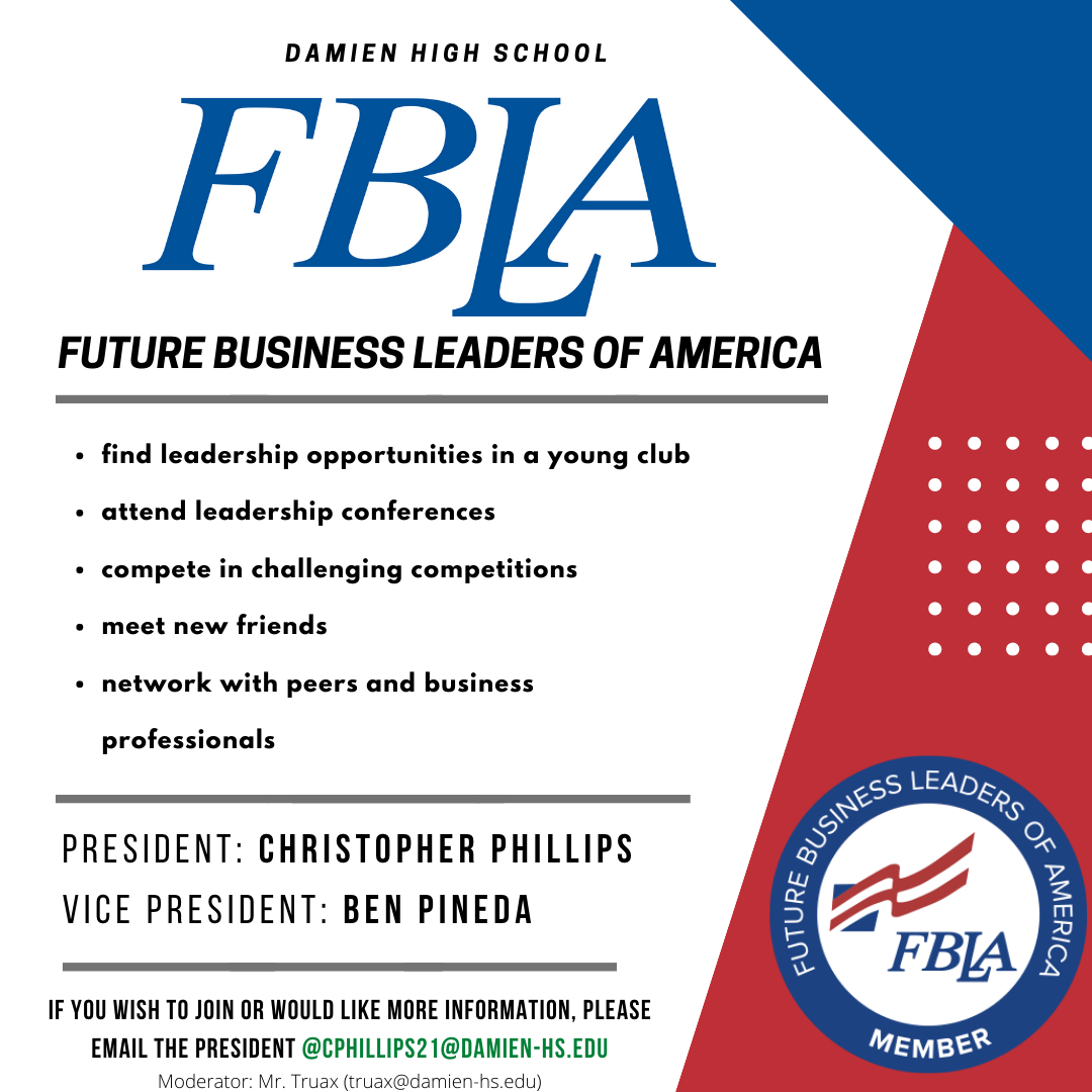 Pbl fbla leaders entrepreneurship