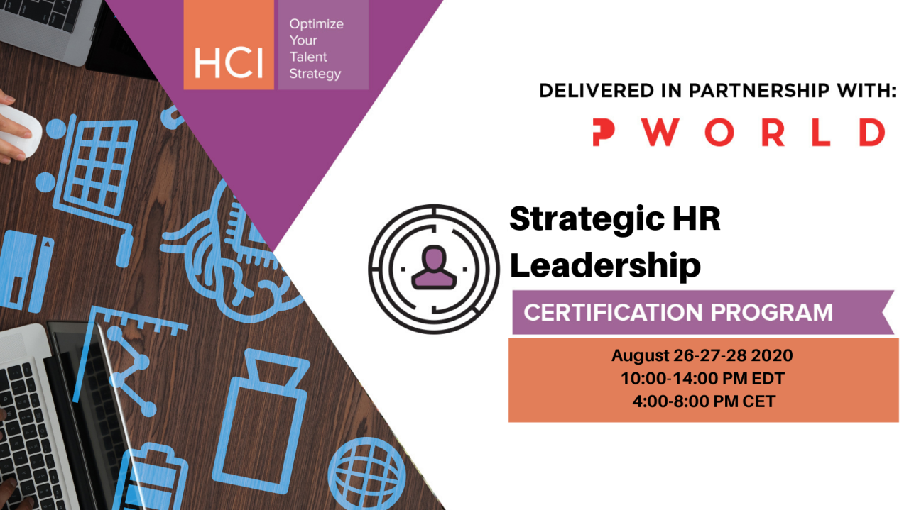 Strategic hr leadership certificate program