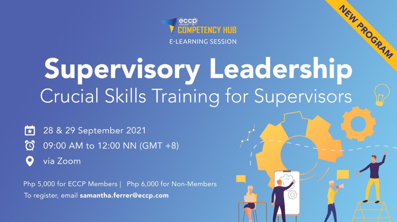 Supervisory and leadership training