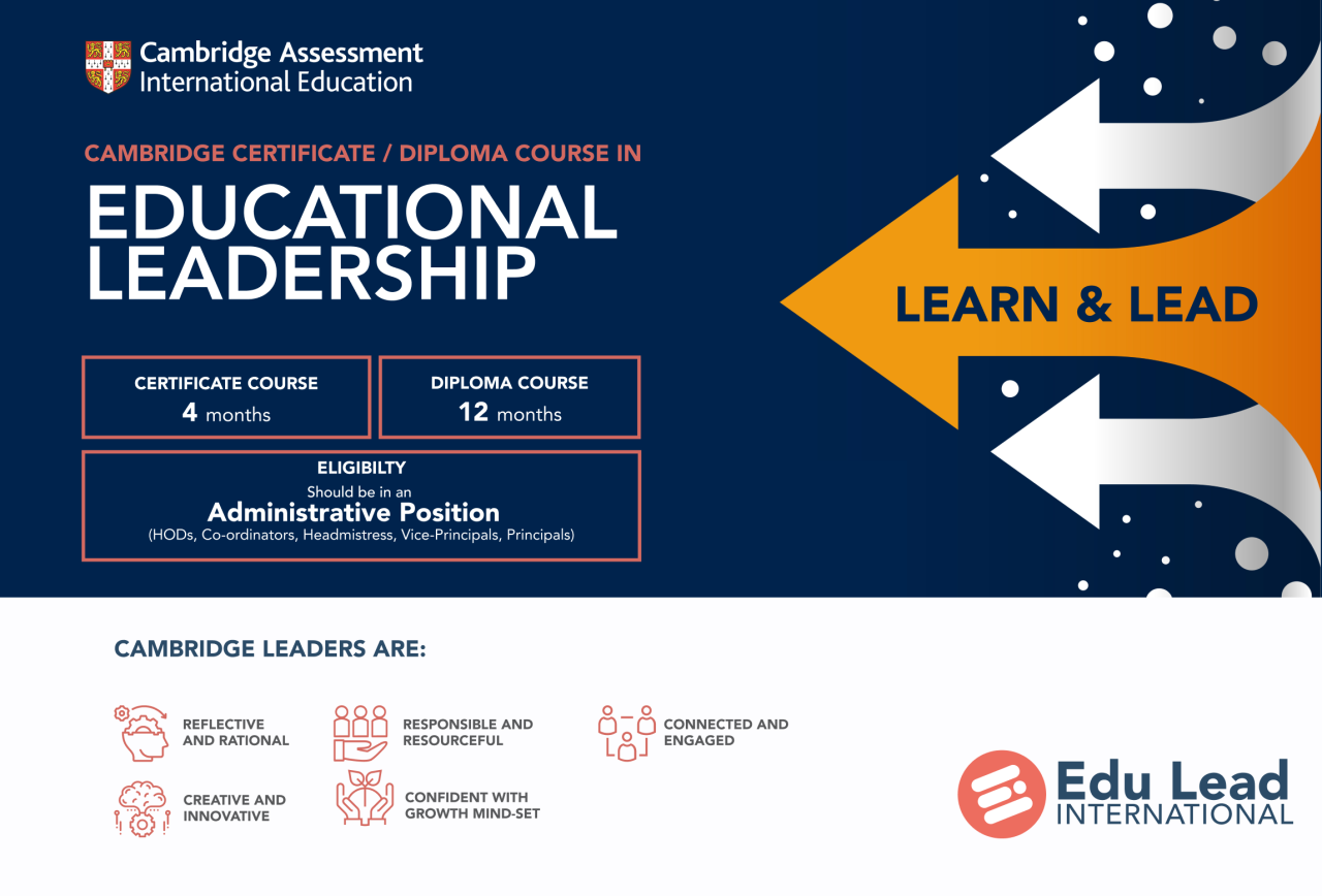 Certificate in educational leadership