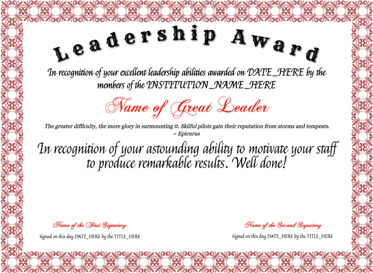 Online educational leadership certificate