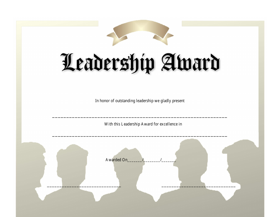 Leadership certificate student template award designs microsoft word pdf students