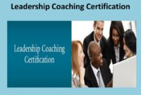 Leadership coaching certification online