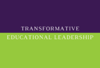 Transformative educational leadership