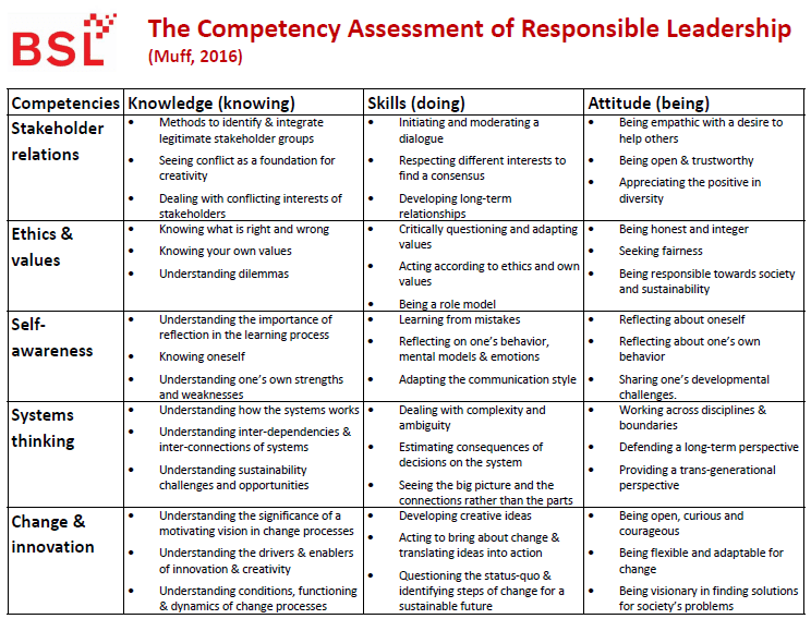 Leadership competency assessment